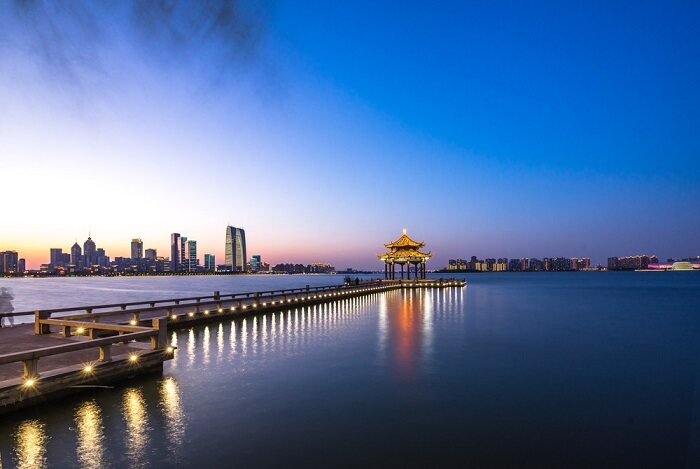 苏州金鸡湖美景
