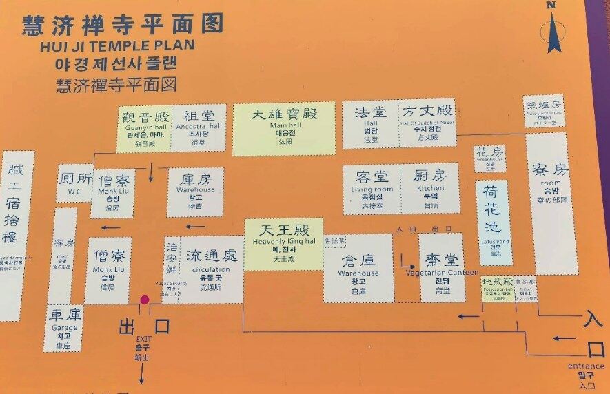 慧济寺平面图