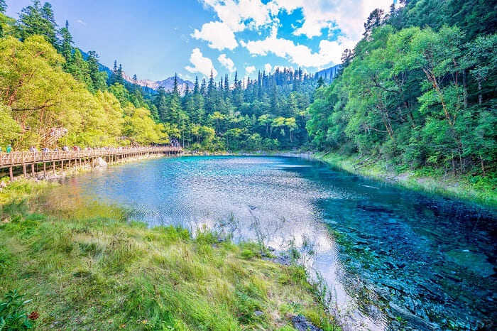 九寨沟春季