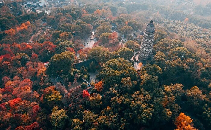 西湖秋季景色