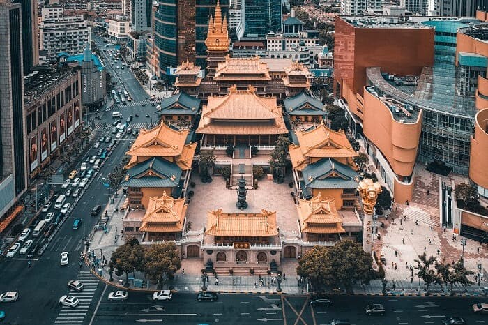 上海-静安寺全景